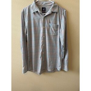 Johnnie-O Prep-Formance Kids Size 16 Multi Color Plaid Tattersall Button Down